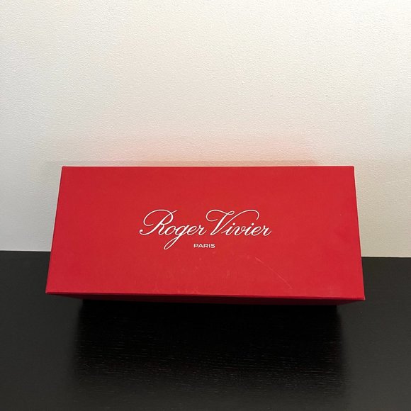 Roger Vivier Trompette Tartan Buckle Square-Toe Pumps In Pink Pattern - Size 9 - Picture 2 of 6